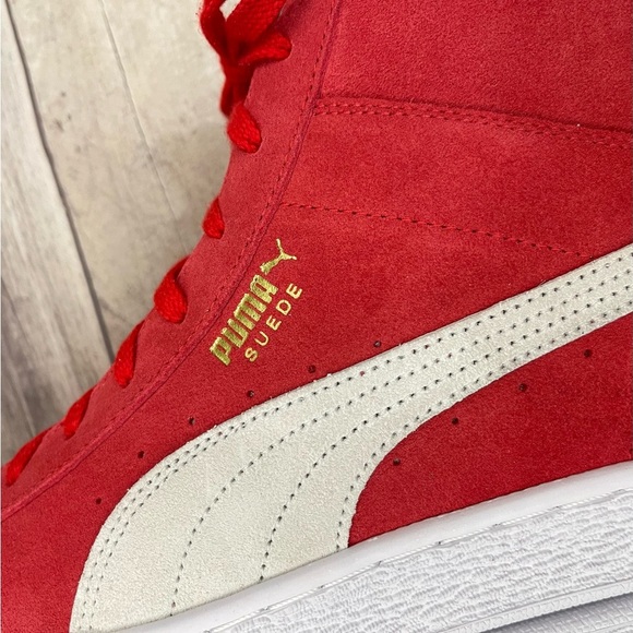 PUMA Men's Suede Classic XXI Mid Sneakers Size 11 Red - Picture 9 of 10